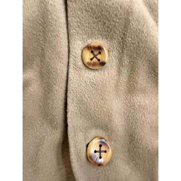 Vintage 60's Sportster Coat Mens LG Tan 100% Wool Blend Car Pea Overcoat Fenway - Picture 2 of 10
